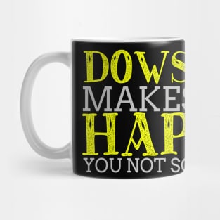 Dowsing Makes Me Happy Cool Creative Typography Design Mug